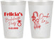 Personalized Bachelorette 12 oz Frosted Cups - Paris | 60090