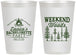 Personalized Bachelorette 12 oz Frosted Cups - Camping | 60094