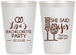 Personalized Bachelorette 12 oz Frosted Cups - The Last Night Out | 60097