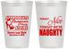 Personalized Bachelorette 12 oz Frosted Cups - Nice Tonight Naughty | 60112