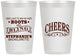 Personalized Bachelorette 12 oz Frosted Cups - Boots And Bling | 60118