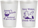 Personalized Bachelorette 12 oz Frosted Cups - Save Water Drink Wine | 60120