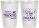 Personalized Bachelorette 12 oz Frosted Cups - About To Get Real | 60123