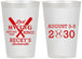 Personalized Bachelorette 12 oz Frosted Cups - Last Swing Before Ring | 60127
