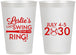Personalized Bachelorette 12 oz Frosted Cups - Last Swing Before Ring | 60128