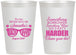 Personalized Bachelorette 12 oz Frosted Cups - Something Borrowed | 60133