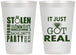 Personalized Bachelorette 12 oz Frosted Cups - Just Got Real | 60141