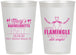 Personalized Bachelorette 12 oz Frosted Cups - Lets Flamingle Still Single | 60144