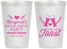 Personalized Bachelorette 12 oz Frosted Cups - One Last Toast | 60147