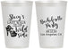Personalized Bachelorette 12 oz Frosted Cups - Last Walk Wild Side | 60148