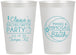 Personalized Bachelorette 12 oz Frosted Cups - Manis Mimosas | 60149