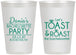 Personalized Bachelorette 12 oz Frosted Cups - Toast And Roast | 60153