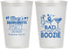 Personalized Bachelorette 12 oz Frosted Cups - Bad And Boozie | 60155