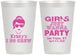 Personalized Bachelorette 12 oz Frosted Cups - Girls Just Wanna Party | 60158