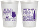 Personalized Bachelorette 12 oz Frosted Cups - Night Never Remember | 60160