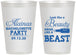 Personalized Bachelorette 12 oz Frosted Cups - Beauty Beast | 60161