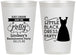 Personalized Bachelorette 12 oz Frosted Cups - Little Black Dress | 60164
