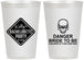 Personalized Bachelorette 12 oz Frosted Cups - Danger Bride To Be | 60165