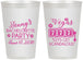 Personalized Bachelorette 12 oz Frosted Cups - Las Vegas | 60170