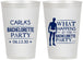 Personalized Bachelorette 12 oz Frosted Cups - What Happens | 60172