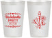 Personalized Bachelorette 12 oz Frosted Cups - Flowers | 60174
