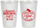 Personalized Bachelorette 12 oz Frosted Cups - Official Girl Code | 60176