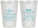 Personalized Bachelorette 12 oz Frosted Cups - Beach | 60177