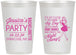 Personalized Bachelorette 12 oz Frosted Cups - Drink The Night Away | 60182