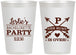 Personalized Bachelorette 12 oz Frosted Cups - The Hunt Is Over | 60186