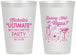 Personalized Bachelorette 12 oz Frosted Cups - Raising Hell In Vegas | 60196