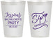 Personalized Bachelorette 12 oz Frosted Cups - Sip Happens | 60197