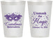 Personalized Quinceanera 12 oz Frosted Cups - Mardi Gras Quince | 70010