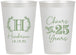 Personalized Anniversary 12 oz Frosted Cups - Cheers To 25 Years | 80002