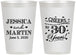 Personalized Anniversary 12 oz Frosted Cups - Cheers To 30 Years | 80003