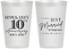 Personalized Anniversary 12 oz Frosted Cups - 10 Years Down | 80020
