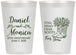 Personalized Anniversary 12 oz Frosted Cups - 25th Wedding | 80022