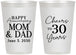 Personalized Anniversary 12 oz Frosted Cups - Cheers To 30 Years | 80023