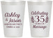 Personalized Anniversary 12 oz Frosted Cups - 35 Years Of Marriage | 80024
