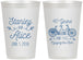 Personalized Anniversary 12 oz Frosted Cups - Cheers To 40 Years | 80025