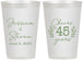 Personalized Anniversary 12 oz Frosted Cups - Cheers To 45 Years | 80026