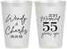Personalized Anniversary 12 oz Frosted Cups - Just Married 55 Years Ago | 80028