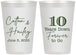 Personalized Anniversary 12 oz Frosted Cups - Just Married 10 Years Ago | 80030