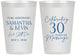 Personalized Anniversary 12 oz Frosted Cups - 30 Years Of Marriage | 80033