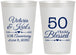 Personalized Anniversary 12 oz Frosted Cups - 50 Years Blessed | 80037