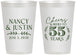 Personalized Anniversary 12 oz Frosted Cups - Cheers To 55 Years | 80038