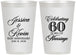 Personalized Anniversary 12 oz Frosted Cups - 60 Years Of Marriage | 80039