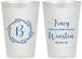 Personalized Wedding 12 oz Frosted Cups - Monogram | 804
