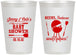 Personalized Baby Shower 12 oz Frosted Cups - Beers Bbq Babies | 90006