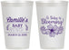 Personalized Baby Shower 12 oz Frosted Cups - Blooming | 90009