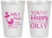 Personalized Baby Shower 12 oz Frosted Cups - You Make Me Happy | 90010